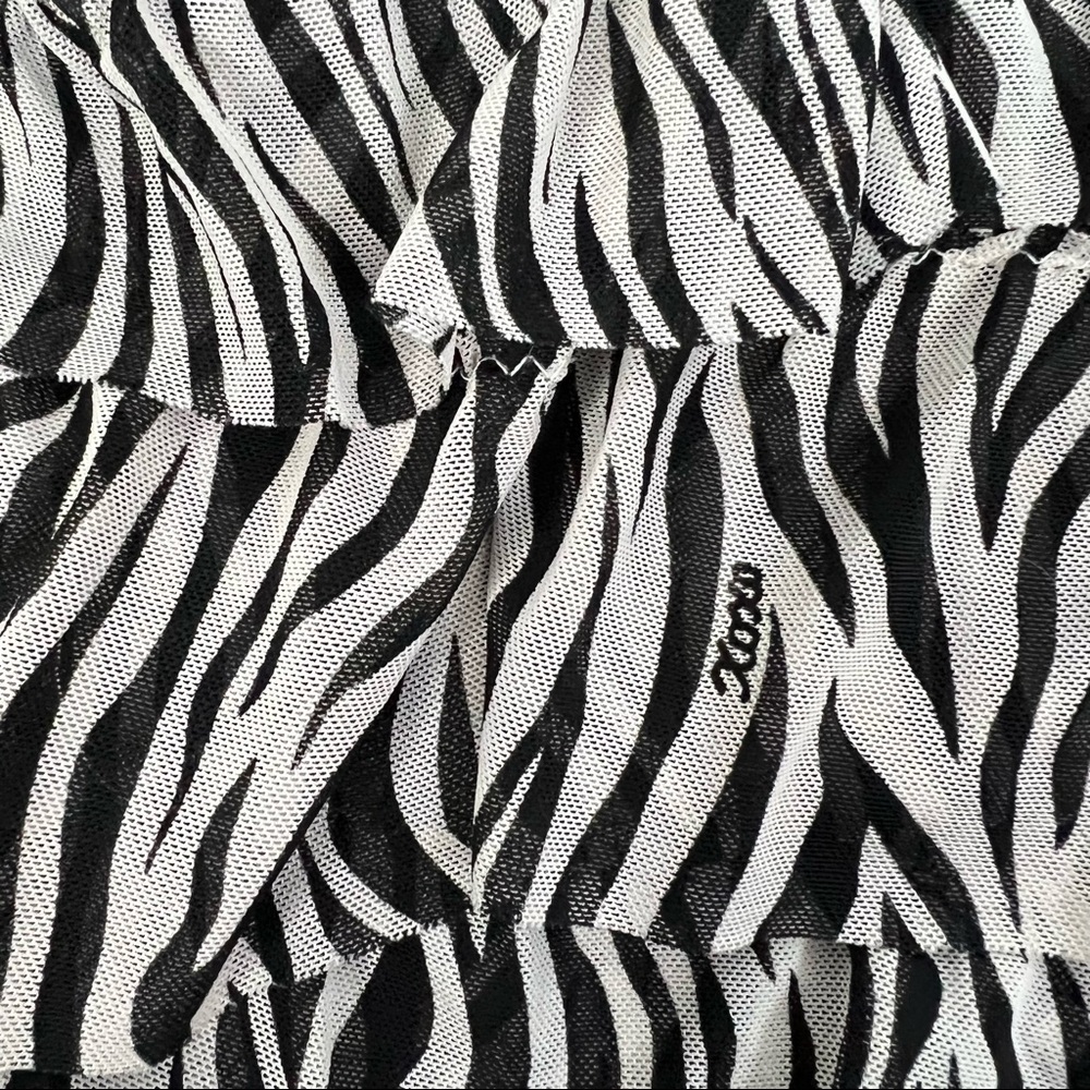 XOXO Lace Trim Zebra (Animal) Print Lingerie Cami Bra Size XL - Picture 6 of 8